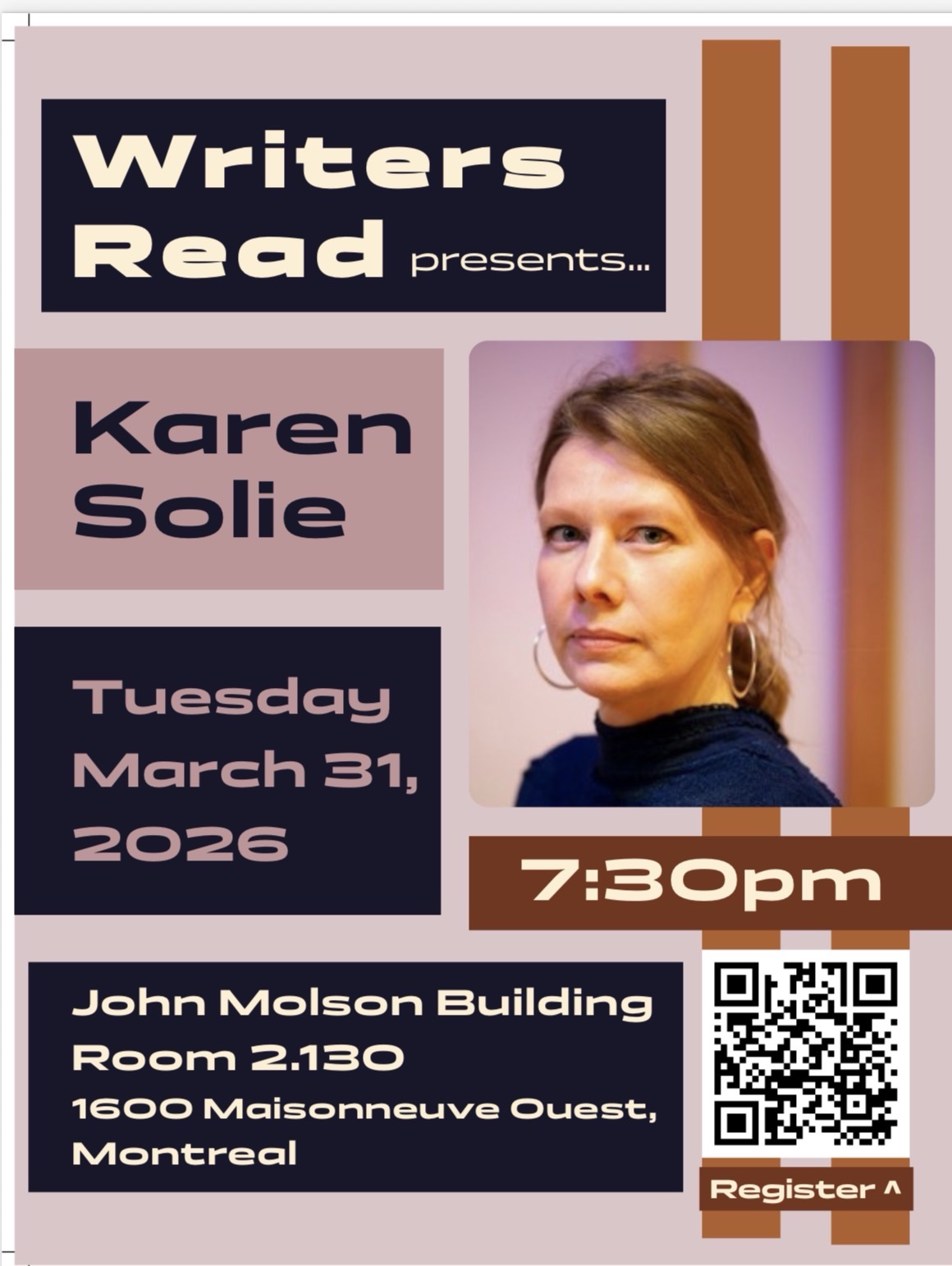 Karen Solie at Concordia